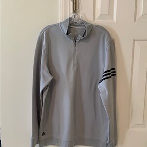 Adidas Men’s Gray Quarter-Zip Pullover